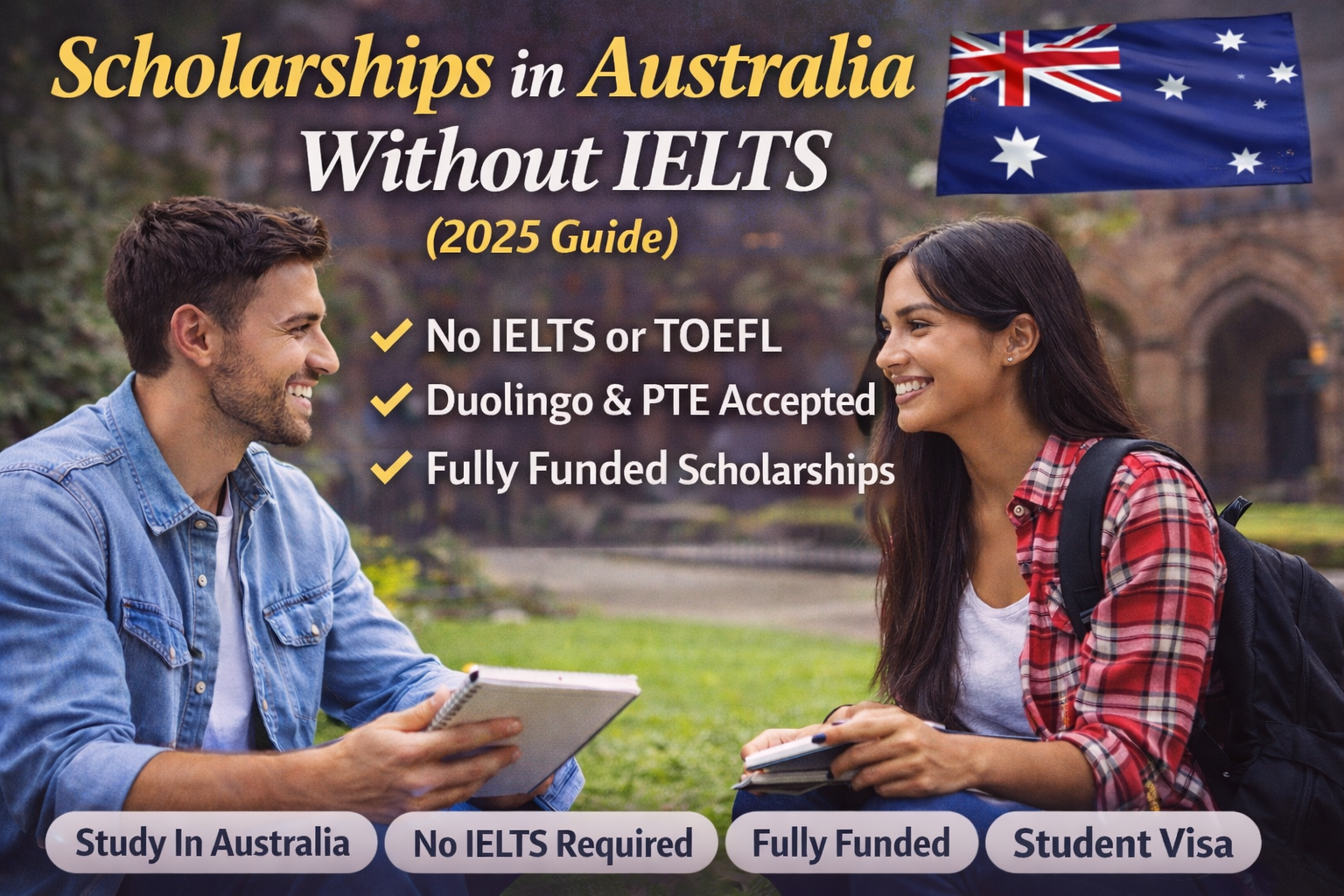 Scholarships in Australia Without IELTS
